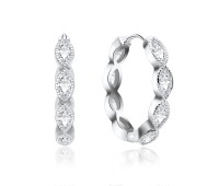 Silver Huggies Earring HO-1621